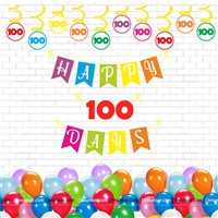 100 Days Birthday Celebration Swirls Kit (Pack of 26 pcs)