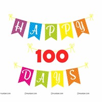 100 Days Birthday Celebration Swirls Kit (Pack of 26 pcs)