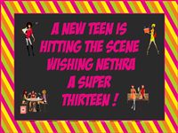 13th Birthday poster