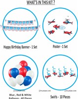 Aeroplane  Swirls Party Kit