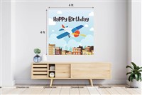 Aeroplane Theme Backdrop 