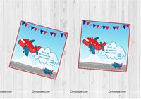 Aeroplane theme Thank you cards