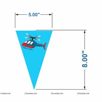 Aeroplane theme Triangle buntings