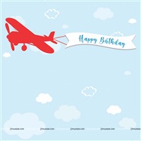 New Aeroplane Theme Backdrop