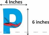 Aeroplane Birthday Letter Bunting Kit (Pack of 42 pcs)