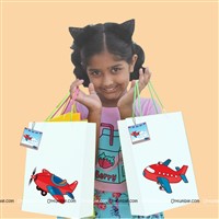 Aeroplane theme Sticker-ed Gift Bags