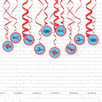 Aeroplane Party Swirls (Pack of 10)