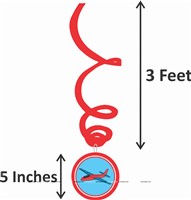 Aeroplane Party Swirls (Pack of 10)