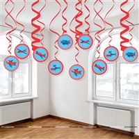 Aeroplane Party Swirls (Pack of 10)