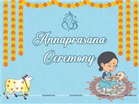 Annaprasana Theme Backdrop (Blue Color)