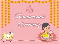 Annaprasana Theme Backdrop (Pink Color)