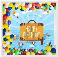 Around the World - Travel/Holiday Theme Backdrop Kit