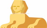 Egyptian Sphinx Cutout