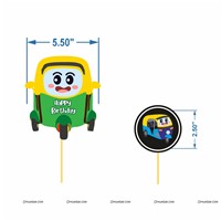 Auto Theme Cake  & Cup Cake Topper 