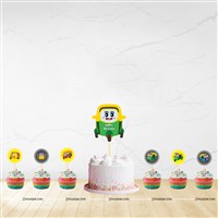 Auto Theme Cake  & Cup Cake Topper 