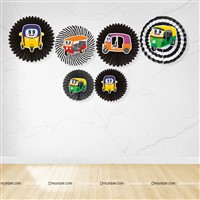 Auto Theme Paper Fans 