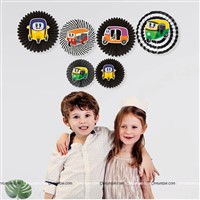 Auto Theme Paper Fans 