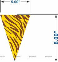 Animal skin printed bunting (10 ft)