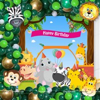 Baby Jungle Theme Backdrop Arch Kit