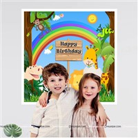 Baby Jungle Theme Backdrop Arch Kit