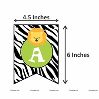 Baby Jungle Birthday theme Happy Birthday Banners