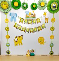 Jungle theme Paper Fan Kit 