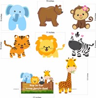 Jungle Animals Poster Pack (Pack of 8)