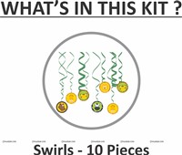 Baby Jungle Swirls Round(Pack of 10)