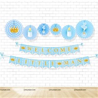 Baby Boy Welcome Decor Kit
