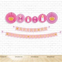 Baby Girl Welcome Decor Kit