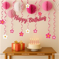 Pink Floral Swirls Kit 