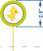 Barnyard / Farm themed Cup cake & cake topper set ( Pack of 13)