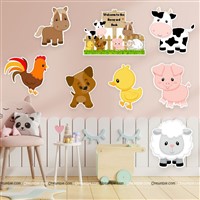 Farm animal poster pack (Pack of 8 )