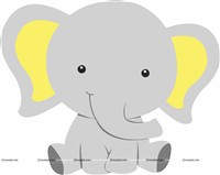 Elephant Theme  Cutout 