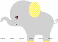 Elephant Theme  Cutout 