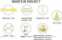 Baby Shower Paperfan Kit in Elephant Theme