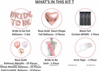 Bridal Shower Foil Curtain Mega Kit