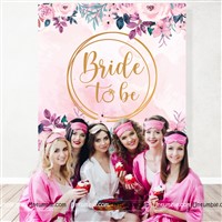 Bride To Be Floral Backdrop 