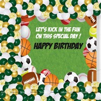 Ball Theme Backdrop Kit