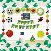 Ball Theme Paper Fan Kit