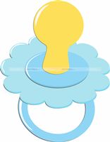 Pacifier cutout
