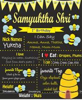 Bee theme chalk board