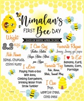 Bumble Bee birthday theme Chalkboard posters