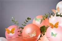 Multicolor Butterfly Party Decor Stickers - 1 Set