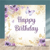 Butterfly Theme Backdrop New Design 4 feet x 4 feet, Pack of 1