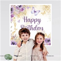 Butterfly Theme Backdrop New Design 4 feet x 4 feet, Pack of 1