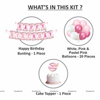 Butterfly Theme Bunting , Topper and Balloons 