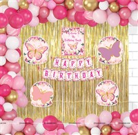 Butterfly Theme Foil Curtain  Arch Kit 
