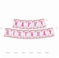 Butterfly Birthday theme Happy Birthday Banners