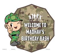 Camouflage Theme Entrance